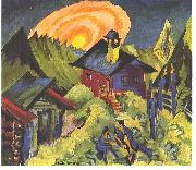 Ernst Ludwig Kirchner Moon rising at the Staffelalp oil painting picture wholesale